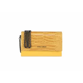 Sieviešu Rokassoma Laura Ashley DUDLEY-CROCO-YELLOW Dzeltens 22 x 12 x 5 cm